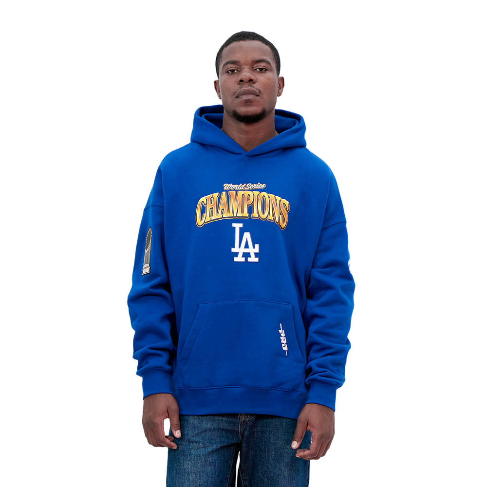 LOS ANGELES DODGERS MLB WORLD SERIES 2025 MEN'S DROP SHOULDER FLC PO HOODIE (DODGER BLUE)