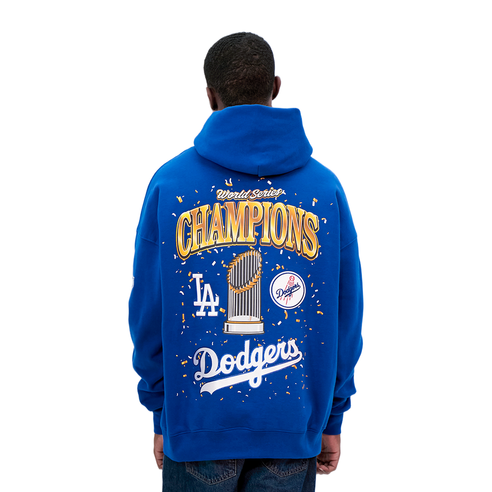 LOS ANGELES DODGERS MLB WORLD SERIES 2025 MEN'S DROP SHOULDER FLC PO HOODIE (DODGER BLUE)