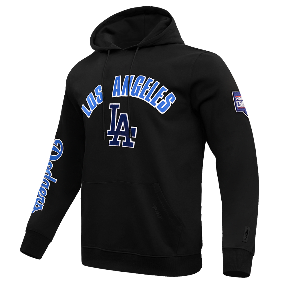 MLB LOS ANGELES DODGERS CLASSIC MEN'S PULLOVER HOODIE (BLACK)