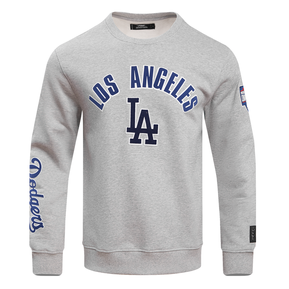 MLB LOS ANGELES DODGERS CLASSIC MEN'S CREWNECK (HEATHER GREY)