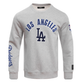 MLB LOS ANGELES DODGERS CLASSIC MEN'S CREWNECK (HEATHER GREY)