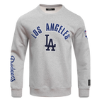 MLB LOS ANGELES DODGERS CLASSIC MEN'S CREWNECK (HEATHER GREY)