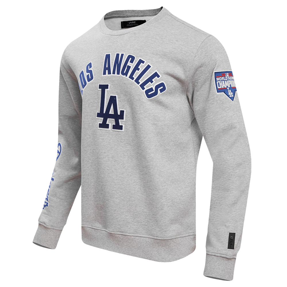 MLB LOS ANGELES DODGERS CLASSIC MEN'S CREWNECK (HEATHER GREY)