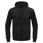 MLB LOS ANGELES DODGERS TRIPLE BLACK MEN'S ZIPPER HOODIE (BLACK)