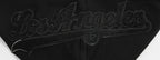 MLB LOS ANGELES DODGERS TRIPLE BLACK MEN'S ZIPPER HOODIE (BLACK)