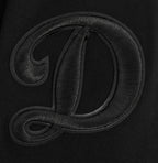 MLB LOS ANGELES DODGERS TRIPLE BLACK MEN'S ZIPPER HOODIE (BLACK)