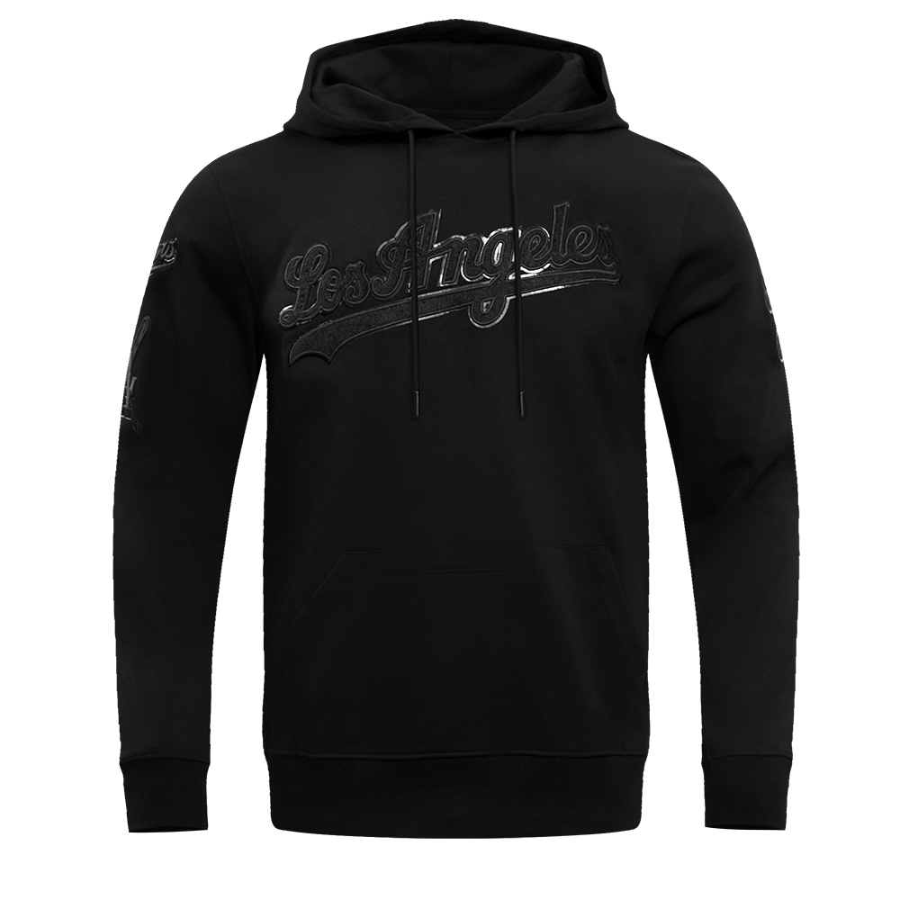 MLB LOS ANGELES DODGERS TRIPLE BLACK CHANDAIL À CAPUCHON LOGO POUR HOMME (NOIR)