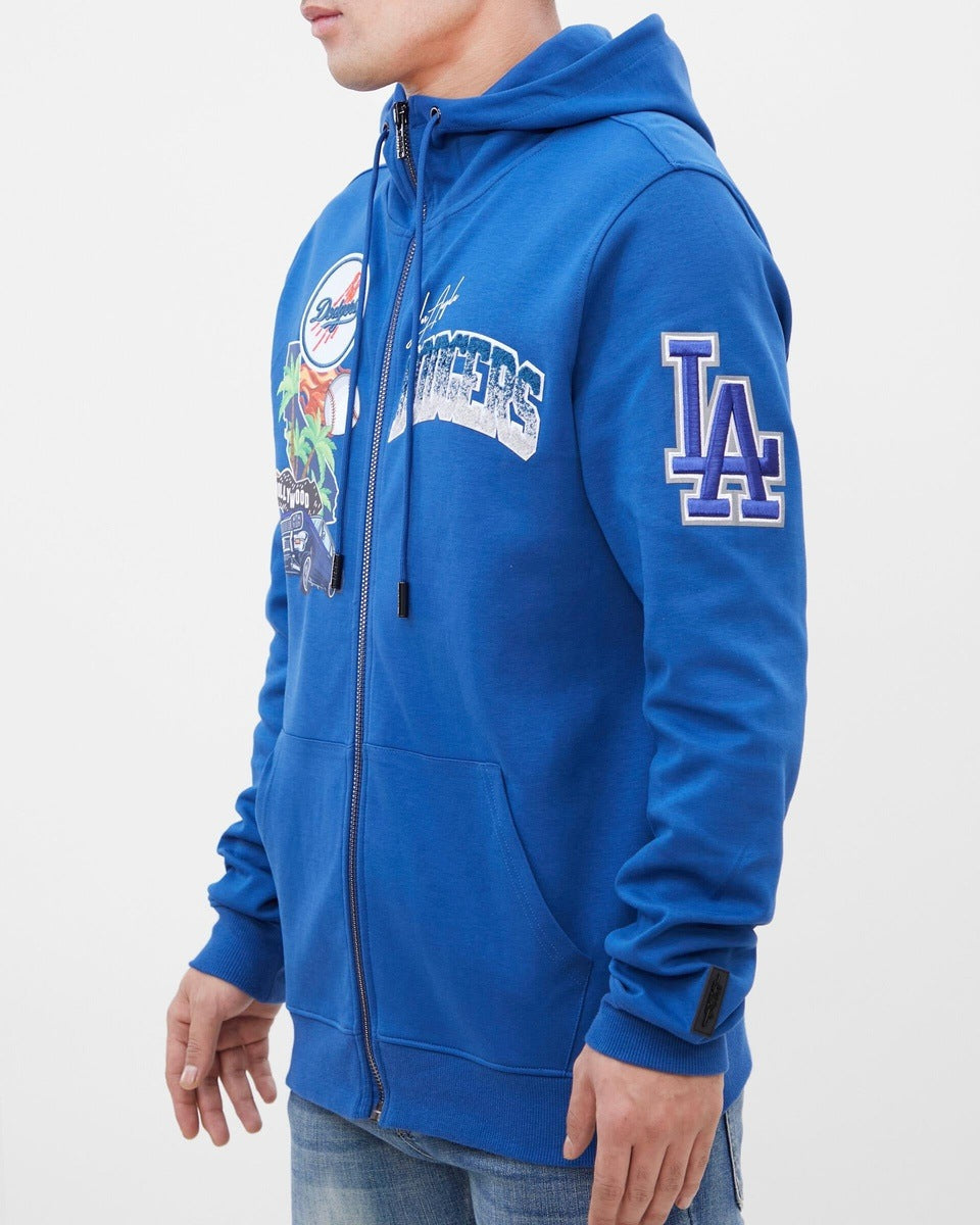 MLB LOS ANGELES DODGERS HOMETOWN MEN'S FULL ZIP HOODIE  (DOGERS BLUE)