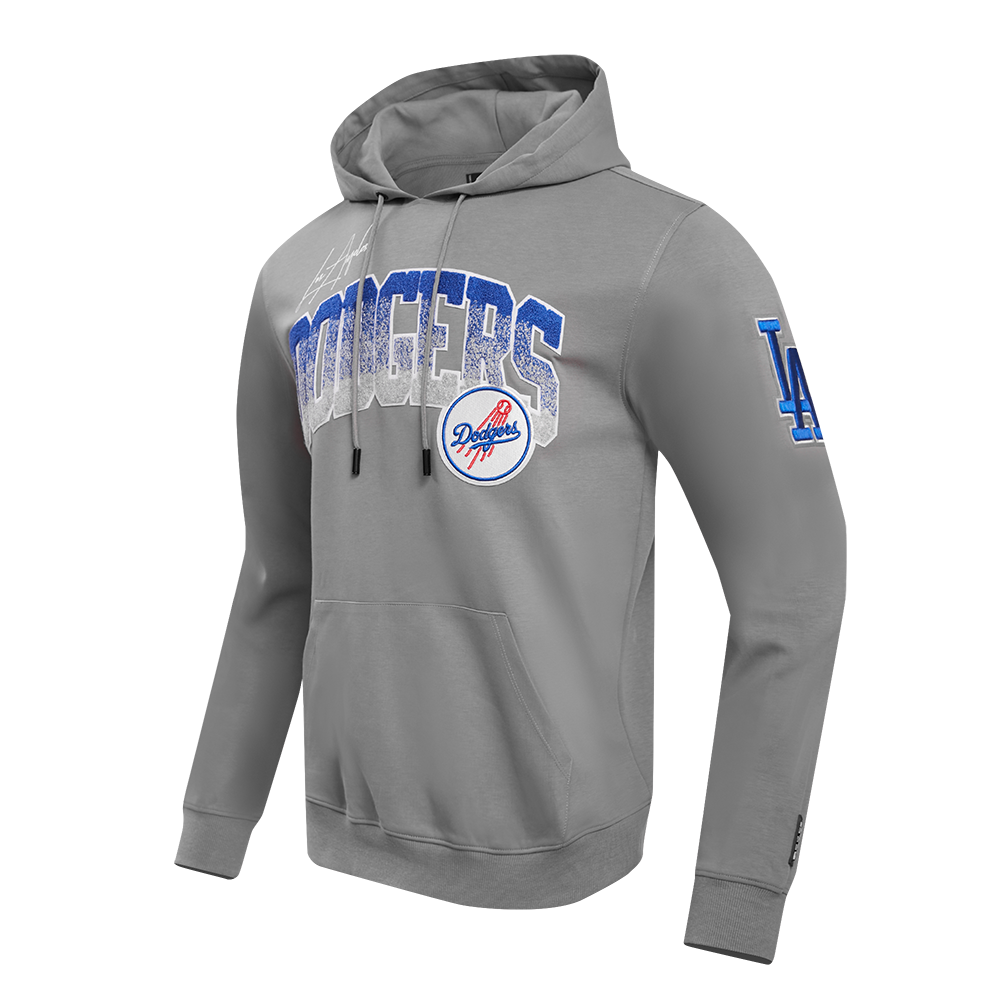 MLB LOS ANGELES DODGERS HOMETOWN MEN'S PULLOVER HOODIE (GRAY)