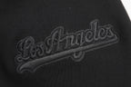 MLB LOS ANGELES DODGERS NEUTRAL CHANDAIL À CAPUCHON À ÉPAULES TOMBANTES POUR HOMME (NOIR)