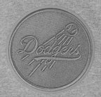MLB LOS ANGELES DODGERS NEUTRAL MEN'S  DROP SHOULDER FLC PO HOODIE (DARK HEATHER GRAY)