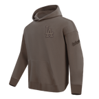 MLB LOS ANGELES DODGERS NEUTRAL DROP SHOULDER MEN'S PULLOVER HOODIE (DARK TAUPE)