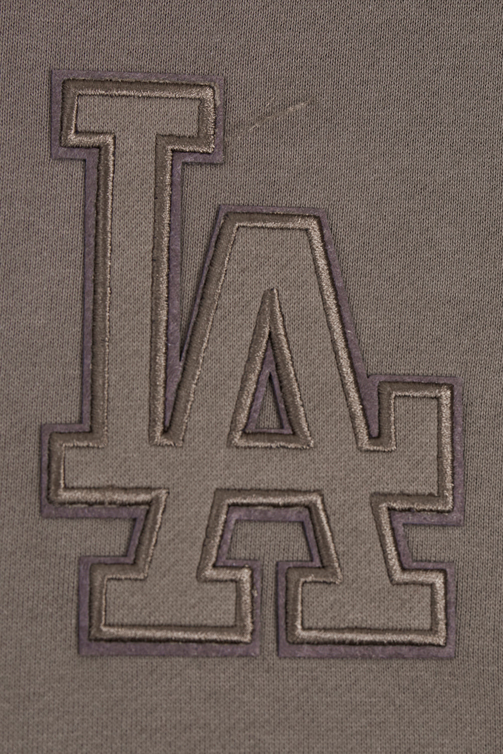 MLB LOS ANGELES DODGERS NEUTRAL DROP SHOULDER MEN'S PULLOVER HOODIE (DARK TAUPE)
