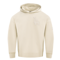 MLB LOS ANGELES DODGERS NEUTRAL MEN'S  DROP SHOULDER FLC PO HOODIE (EGGSHELL)