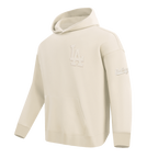MLB LOS ANGELES DODGERS NEUTRAL MEN'S  DROP SHOULDER FLC PO HOODIE (EGGSHELL)