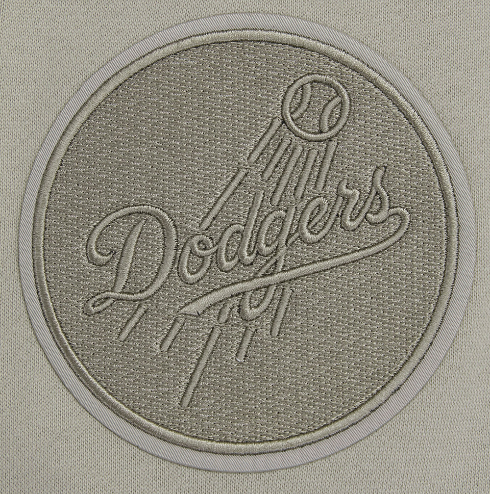 MLB LOS ANGELES DODGERS NEUTRAL CHANDAIL À COL ROND EN MOLLETON À ÉPAULES TOMBANTES POUR HOMME (TAUPE)