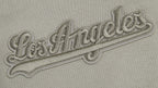 MLB LOS ANGELES DODGERS NEUTRAL CHANDAIL À COL ROND EN MOLLETON À ÉPAULES TOMBANTES POUR HOMME (TAUPE)