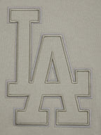 MLB LOS ANGELES DODGERS NEUTRAL CHANDAIL À COL ROND EN MOLLETON À ÉPAULES TOMBANTES POUR HOMME (TAUPE)