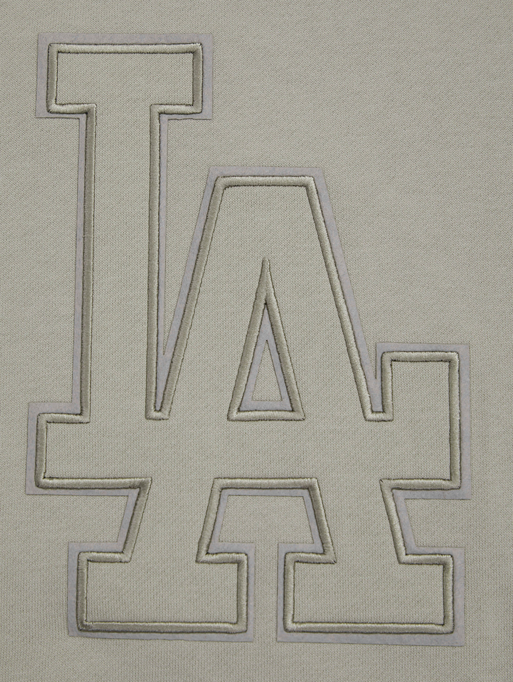 MLB LOS ANGELES DODGERS NEUTRAL CHANDAIL À COL ROND EN MOLLETON À ÉPAULES TOMBANTES POUR HOMME (TAUPE)