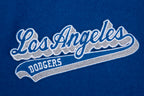 MLB LOS ANGELES DODGERS SCRIPT TAIL MEN'S VARSITY JACKET (DODGER BLUE/WHITE)