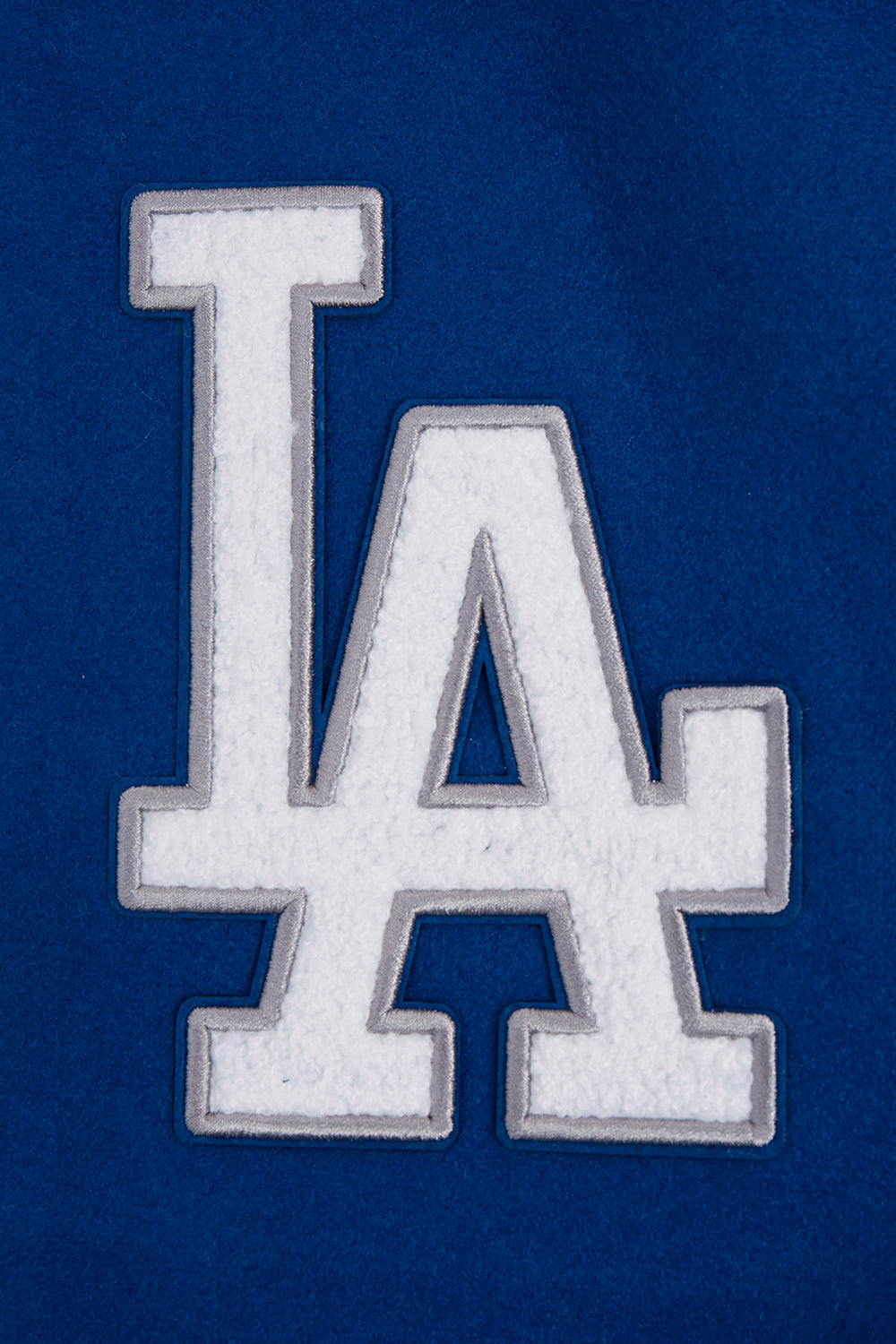MLB LOS ANGELES DODGERS SCRIPT TAIL MEN'S VARSITY JACKET (DODGER BLUE/WHITE)