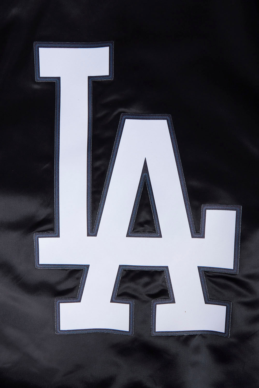 MLB LOS ANGELES DODGERS SCRIPT TAIL BLOUSON EN SATIN POUR HOMME (NOIR/BLEU DODGER)