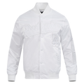 MLB LOS ANGELES DODGERS WHITE OUT MEN'S SATIN JACKET (WHITE)