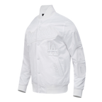 MLB LOS ANGELES DODGERS WHITE OUT MEN'S SATIN JACKET (WHITE)