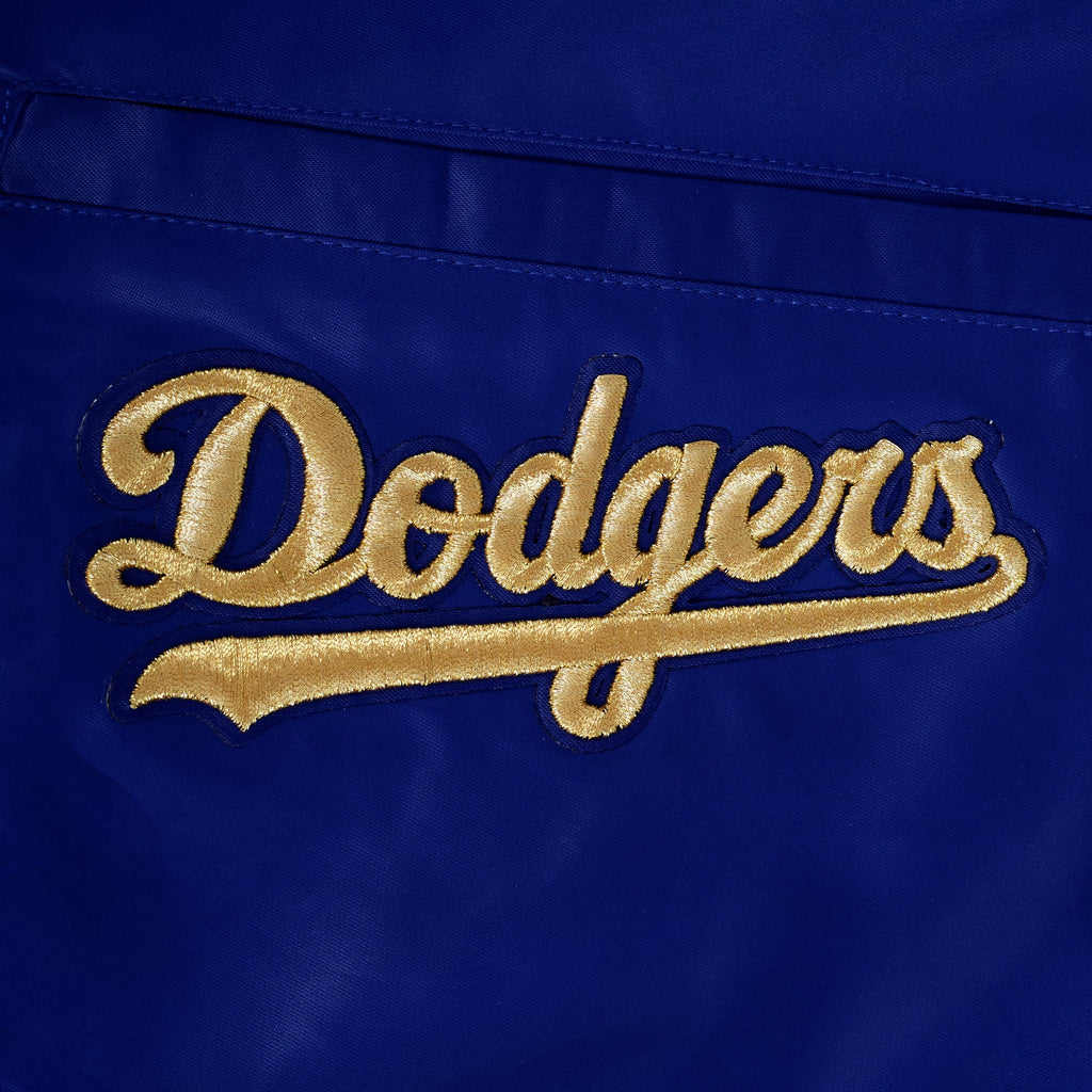 MLB LOS ANGELES DODGERS WORLD SERIES VESTE EN SATIN À BORDS CÔTELÉS 2024 POUR HOMME (BLEU DODGER)