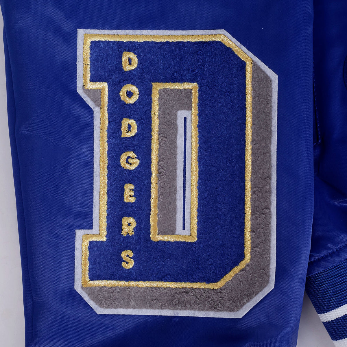 MLB LOS ANGELES DODGERS WORLD SERIES VESTE EN SATIN À BORDS CÔTELÉS 2024 POUR HOMME (BLEU DODGER)