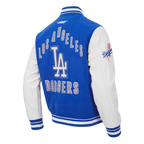 MLB LOS ANGELES DODGERS ON TOP MEN'S COAT (ROYAL BLUE/WHITE)