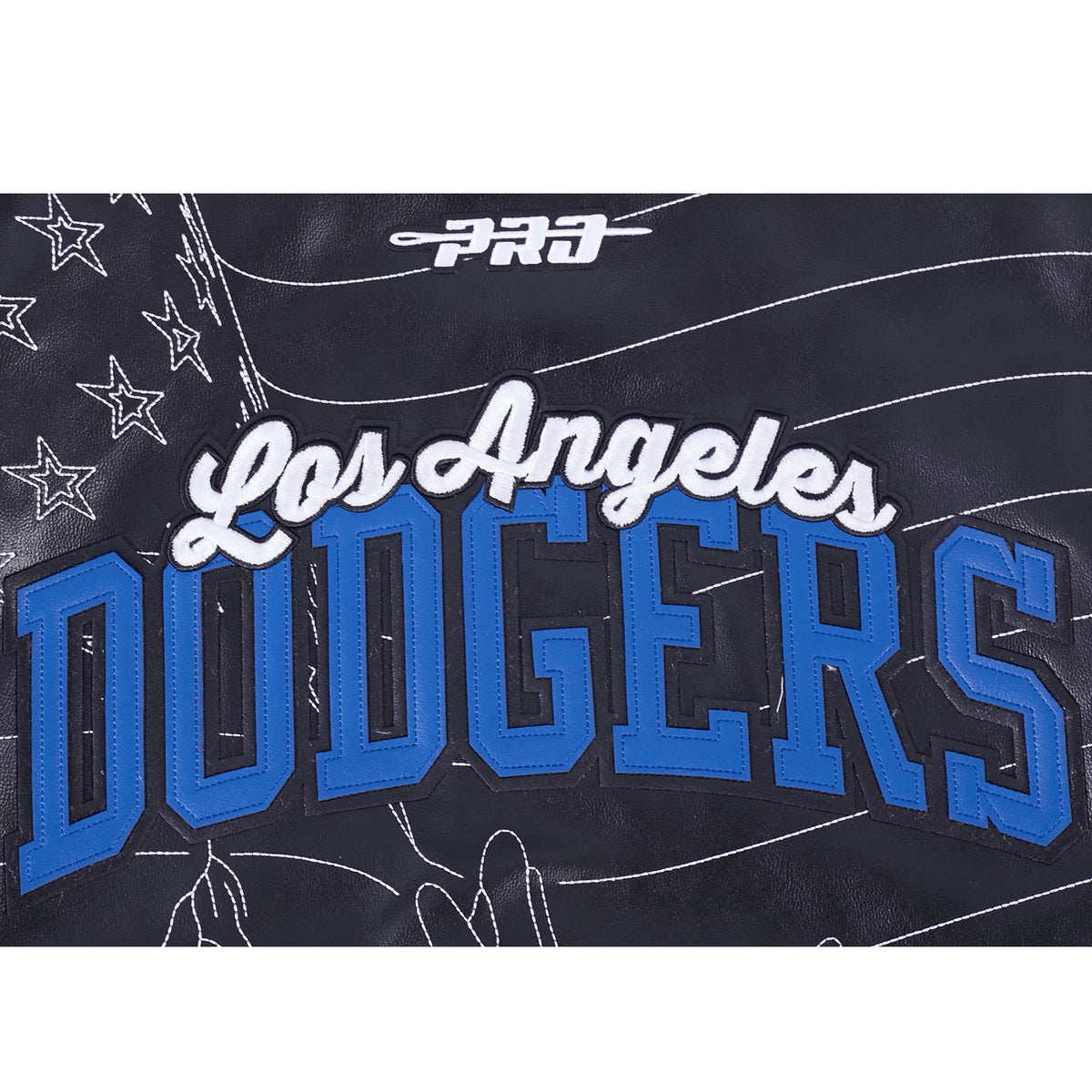 MLB LOS ANGELES DODGERS PRO PREMIUM MEN'S COAT (BLACK)
