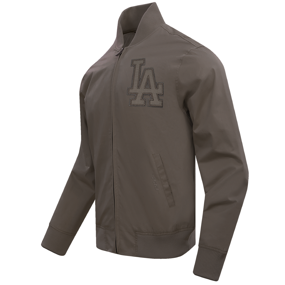 MLB LOS ANGELES DODGERS NEUTRAL MEN'S TWILL JACKET (DARK TAUPE)