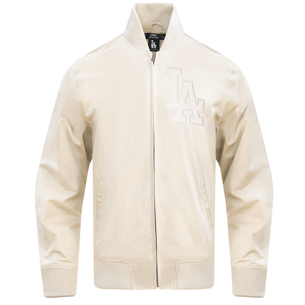 MLB LOS ANGELES DODGERS NEUTRAL MEN'S TWILL JACKET (EGGSHELL)