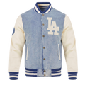 MLB LOS ANGELES DODGERS VARSITY BLUES VESTE EN DENIM POUR HOMME (DENIM/LIN)