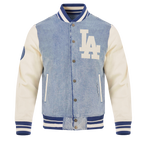 MLB LOS ANGELES DODGERS VARSITY BLUES VESTE EN DENIM POUR HOMME (DENIM/LIN)