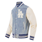 MLB LOS ANGELES DODGERS VARSITY BLUES VESTE EN DENIM POUR HOMME (DENIM/LIN)