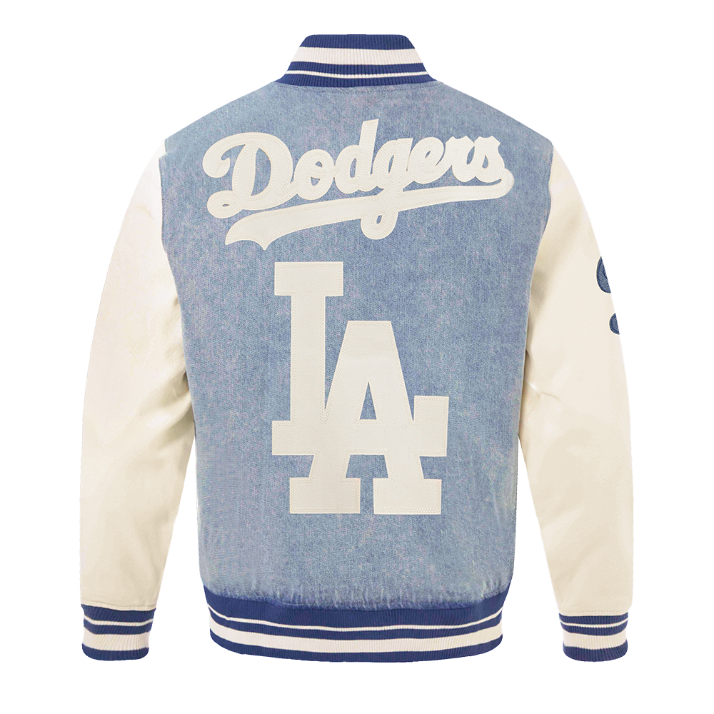 MLB LOS ANGELES DODGERS VARSITY BLUES VESTE EN DENIM POUR HOMME (DENIM/LIN)