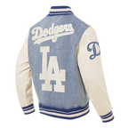 MLB LOS ANGELES DODGERS VARSITY BLUES VESTE EN DENIM POUR HOMME (DENIM/LIN)