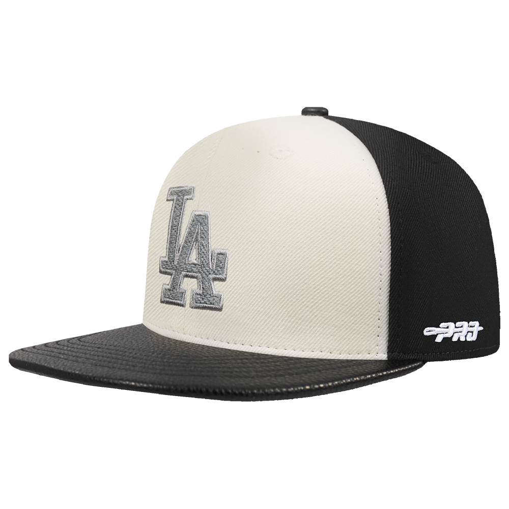MLB LOS ANGELES DODGERS REVERSE FRENCH TERRY WOOL BLEND PRO SIX (EGGSHELL/ BLACK)