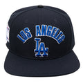 MLB LOS ANGELES DODGERS STACKED LOGO WOOL UNISEX SNAPBACK HAT (BLACK)
