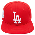 MLB LOS ANGELES DODGERS LOGO 2020 WORLD SERIES UNISEX SNAPBACK HAT (RED)
