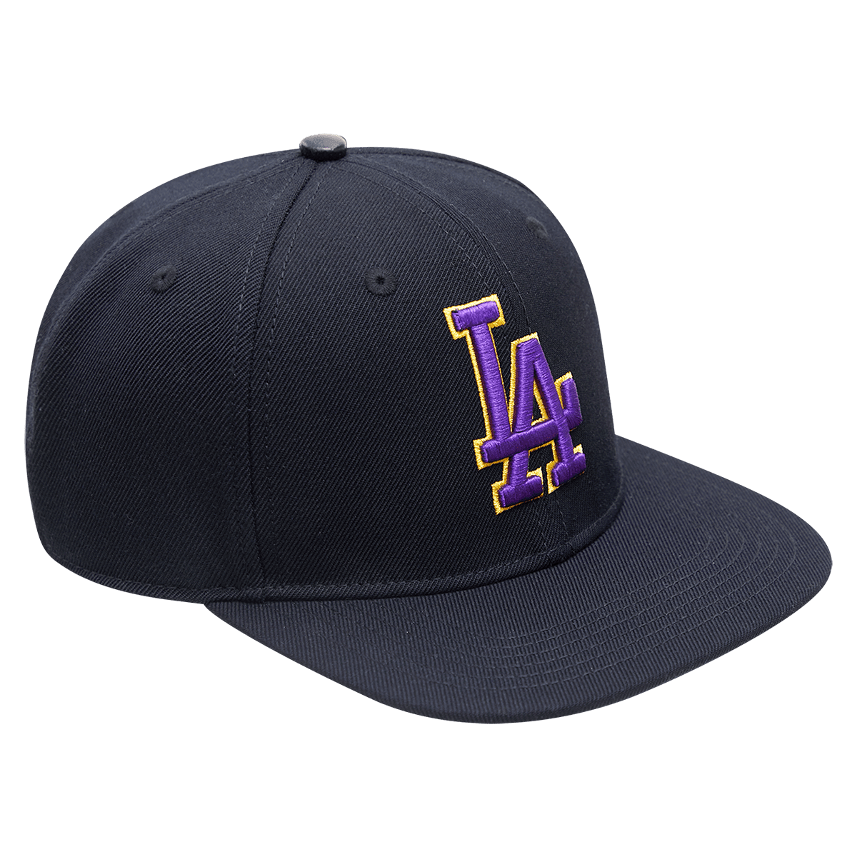 MLB LOS ANGELES DODGERS CLASSIC LOGO UNISEX SNAPBACK HAT (PURPLE/YELLOW)
