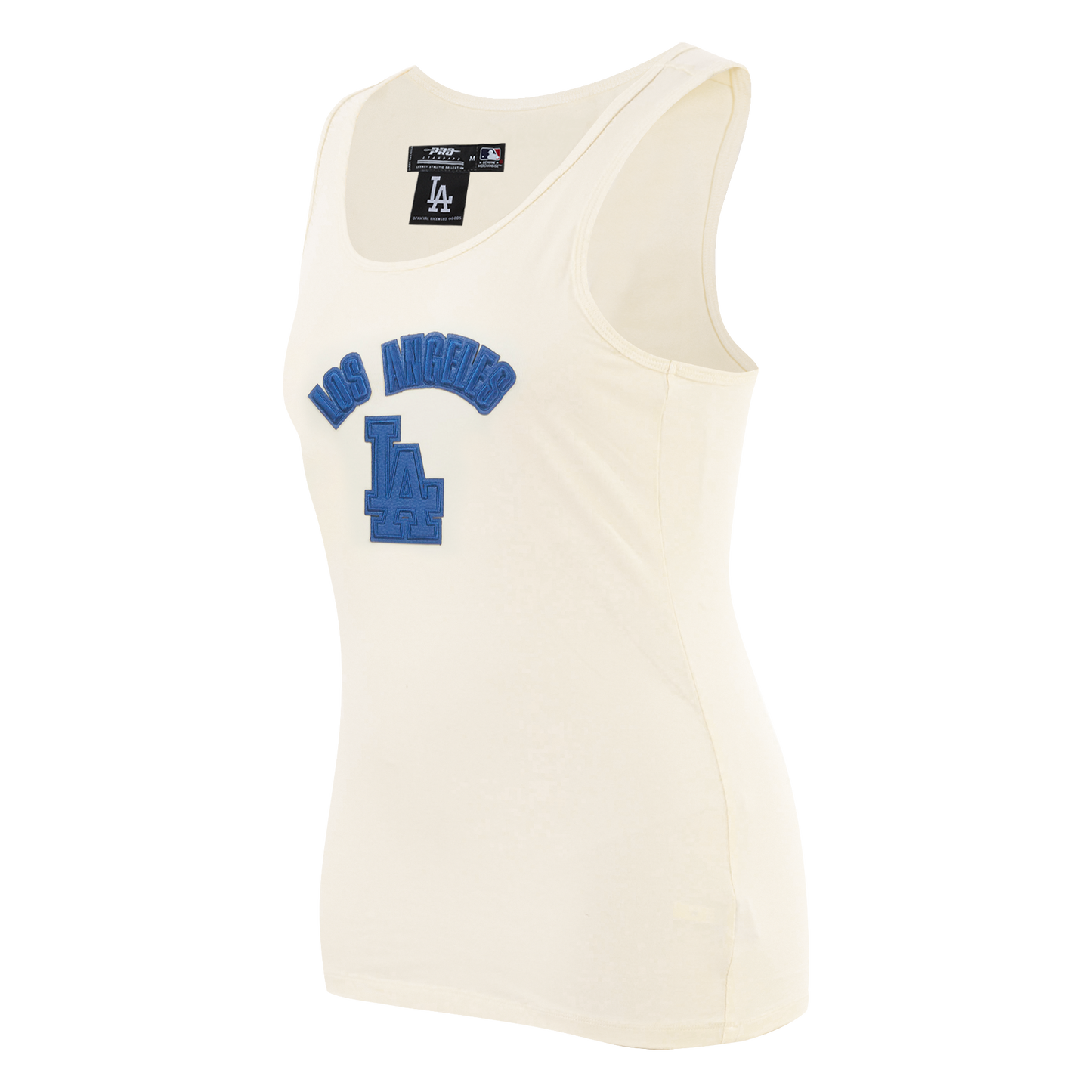 MLB LOS ANGELES DODGERS TRIPLE TONAL RELAXED FIT WOMEN'S RACERBACK (EGGSHELL)
