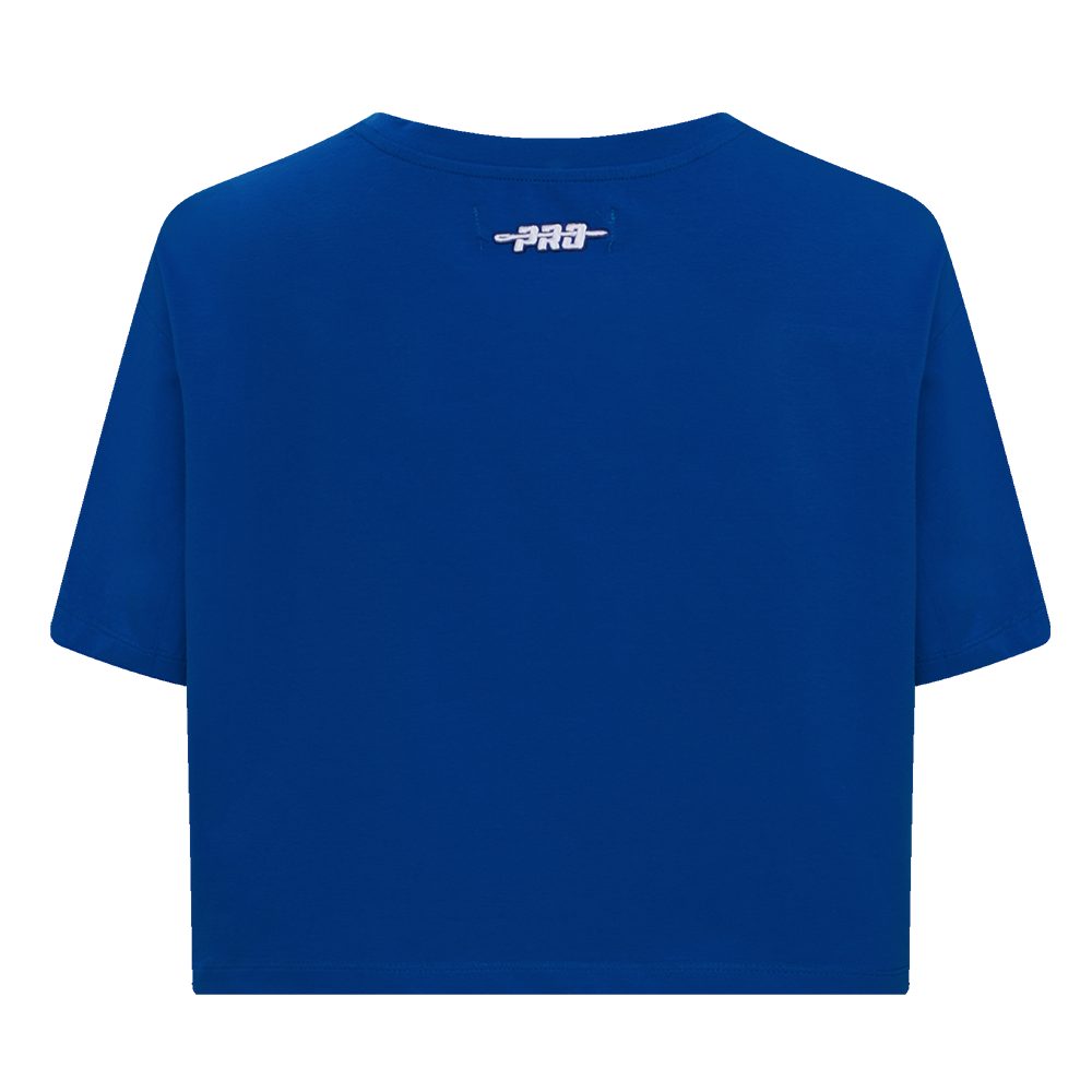 MLB LOS ANGELES DODGERS SKETCHBOOK WOMEN'S SINGLE JERSEY BOXY TEE (DODGER BLUE)