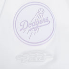 MLB LOS ANGELES DODGERS HOLOGRAM HAUT EN JERSEY SIMPLE À COUPE CARRÉE POUR FEMME (BLANC)