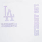 MLB LOS ANGELES DODGERS HOLOGRAM HAUT EN JERSEY SIMPLE À COUPE CARRÉE POUR FEMME (BLANC)