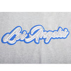 MLB LOS ANGELES DODGERS SHEER INFLUENCE WOMEN'S BOYFRIEND TOP (HEATHER GREY)