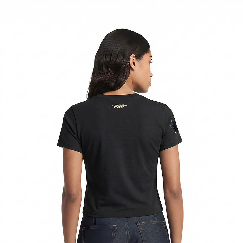 MLB LOS ANGELES DODGERS RENEGADE WOMEN'S BABY DOLL TOP (BLACK)