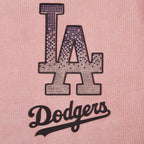 MLB LOS ANGELES DODGERS  WOMEN'S S/S BOXY TOP (WASHED MAUVE)